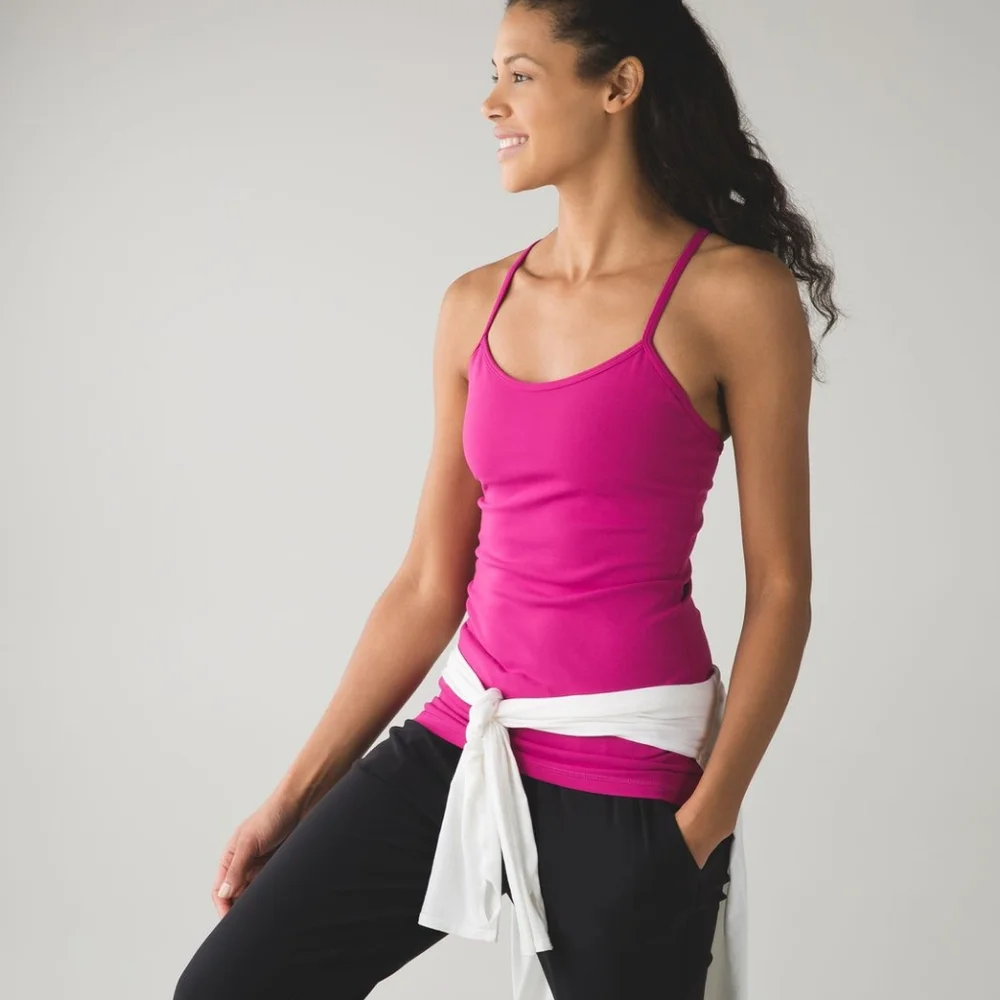 Lululemon Power Y Tank *Luon Raspberry - Picture 3 of 8